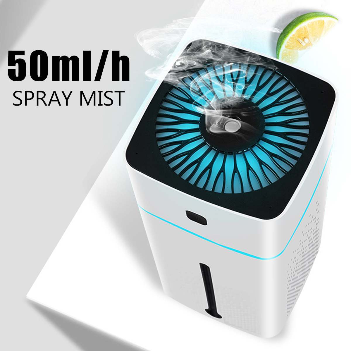 Ecoluxe™ Smart Air Purifier Humidifier | 2-in-1 Design | Ultra-Quiet | 99% Filtration | Portable & USB Powered