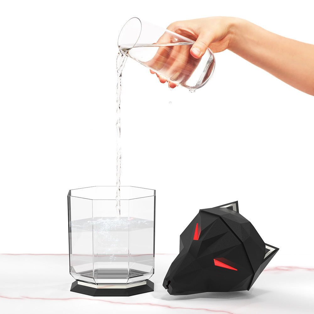 Ecoluxe™ | War Wolf Ultrasonic Air Humidifier | Colorful LED Lights | Nano Mist Air Diffuser | USB Powered | Desktop Cool Mist Spray
