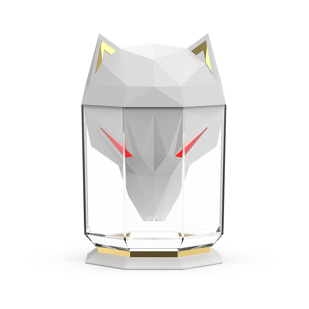 Ecoluxe™ | War Wolf Ultrasonic Air Humidifier | Colorful LED Lights | Nano Mist Air Diffuser | USB Powered | Desktop Cool Mist Spray