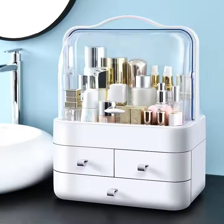 Acrylic Double Door Makeup & Cosmetic Organizer