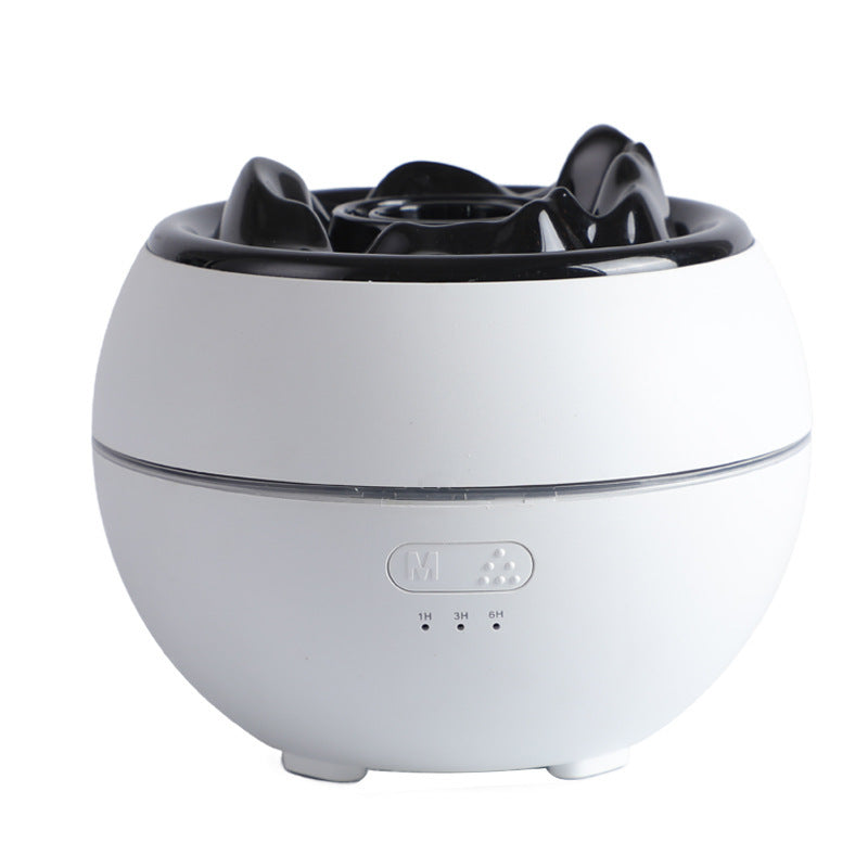 Ecoluxe™ | Flame Mist Aroma Diffuser | LED Fire Simulation Humidifier | Essential Oil Diffuser with Cool Mist & USB Power | Stress Relief Desk Decor