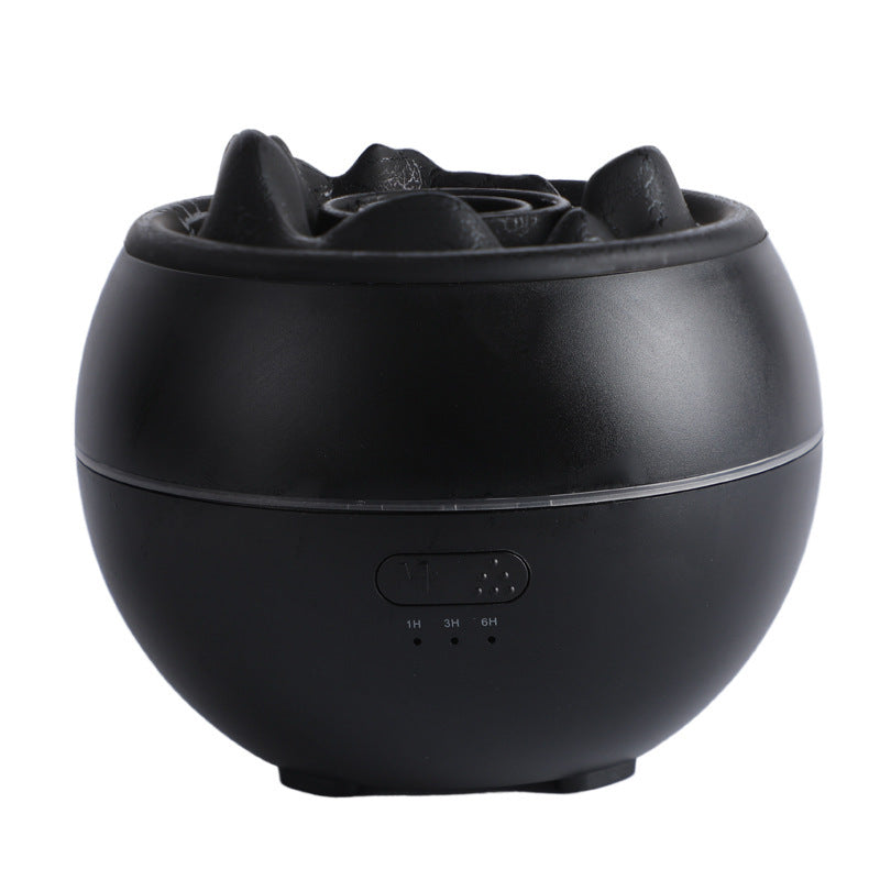 Ecoluxe™ | Flame Mist Aroma Diffuser | LED Fire Simulation Humidifier | Essential Oil Diffuser with Cool Mist & USB Power | Stress Relief Desk Decor